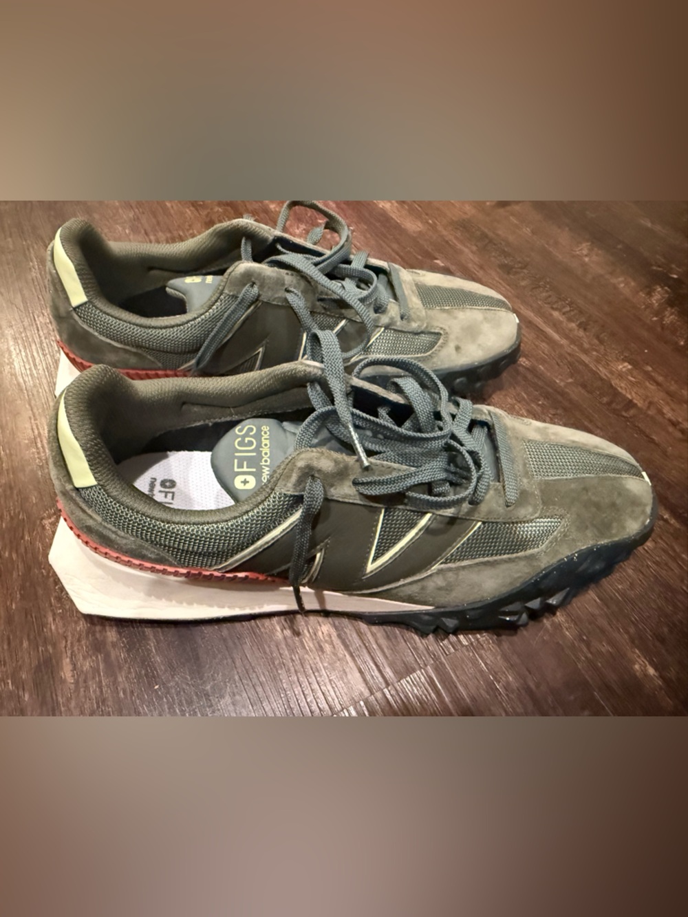 FIGS x New Balance Men's Olive moss Green Suede Sneakers, 11.5 men’s. Great cond - Picture 7 of 11